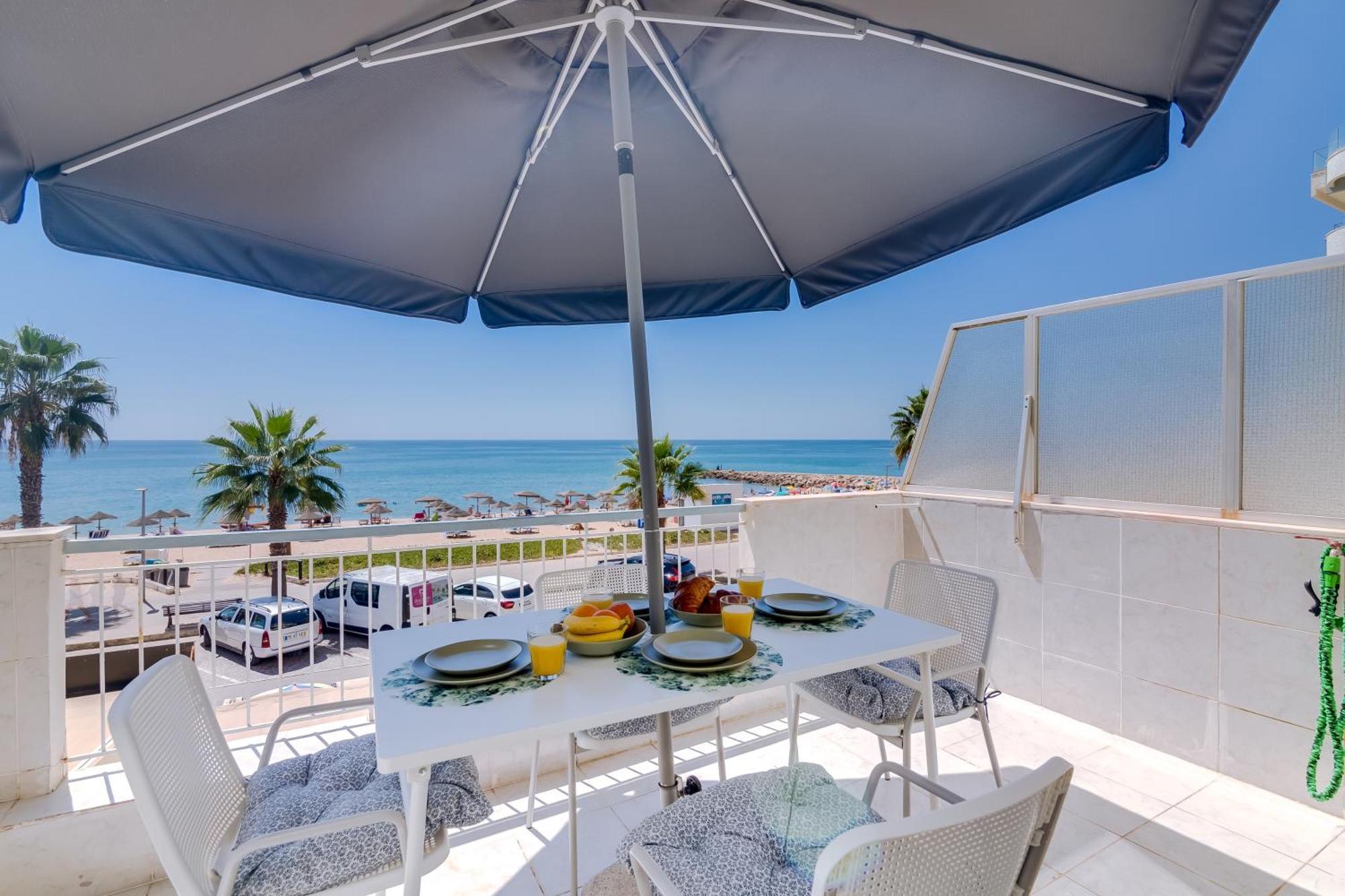 Al - Oceano T2 Frente Mar Quarteira Apartment ภายนอก รูปภาพ